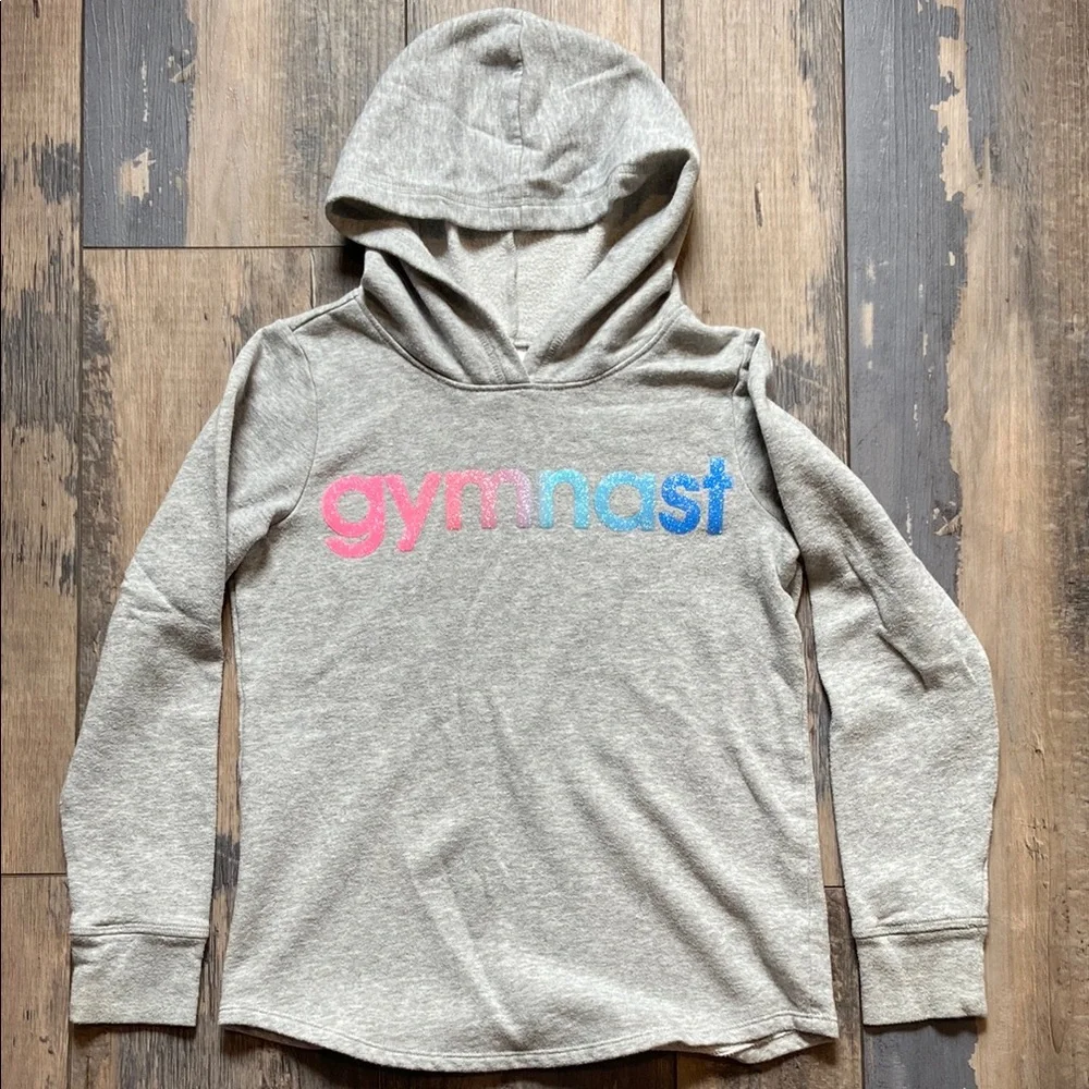 Justice Girls Pullover Hoodie Sweatshirt Sweater Long Sleeves Grey Size 10